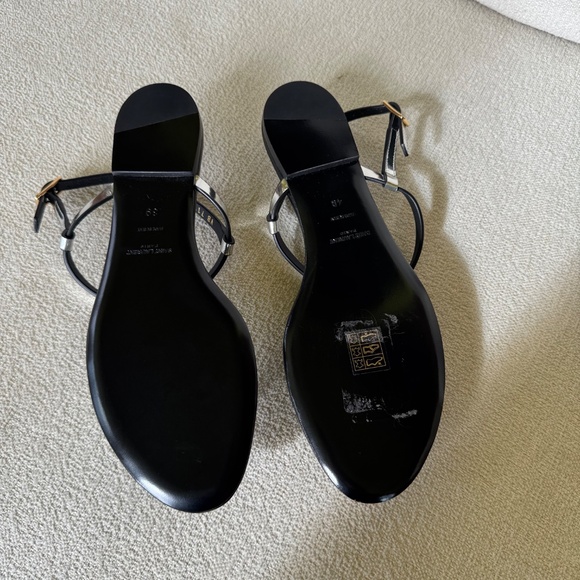 Saint Laurent Logo Sandals - Picture 3 of 4